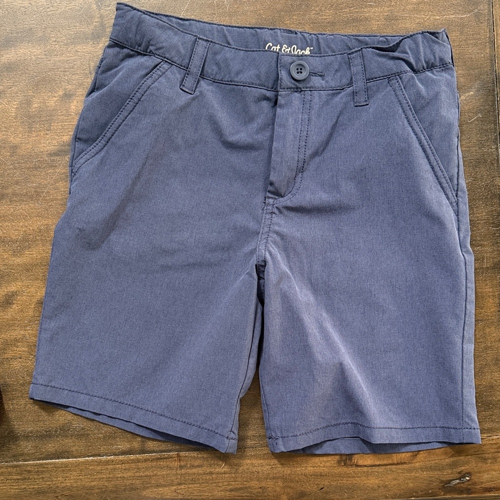 Cat & Jack boys Navy Flat Front Shorts NWOT